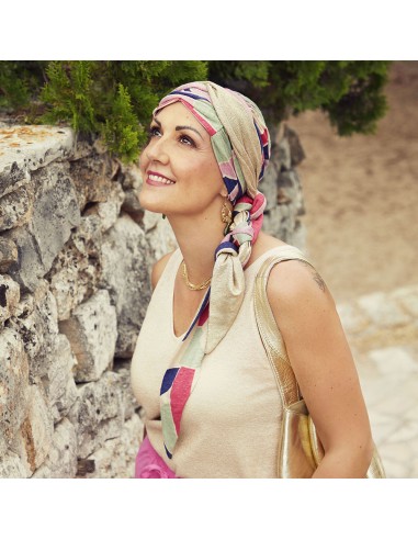 HOCBelisa Turban w. Ribbons - Printed...