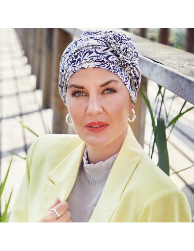 HocLotus Turban - Printed Linen