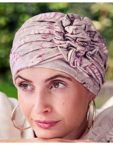 HocLotus Turban - Printed Linen