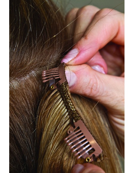 Extensiones cabello tejido clip Kitfive